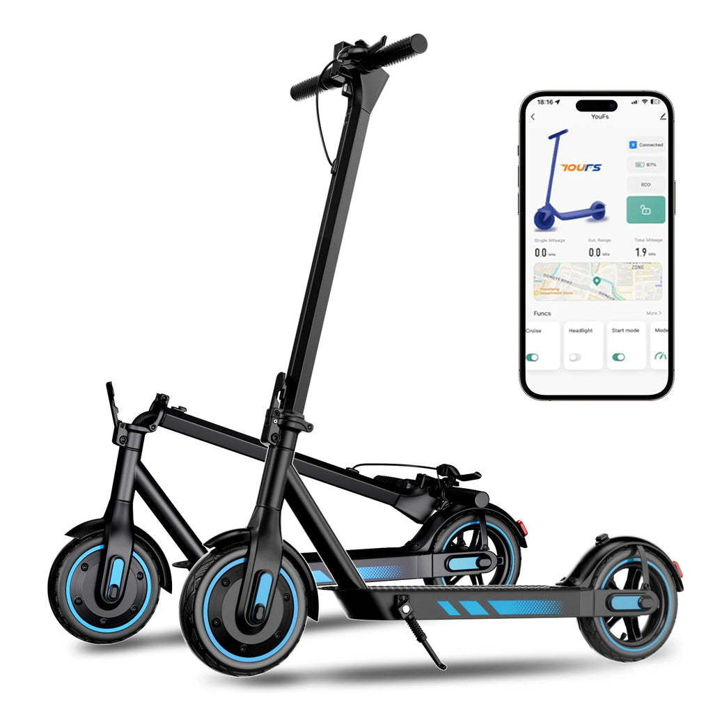 V10 Electric Kick Scooter for Adults  Experience35km of Freedom with 500W Motor 10.5Ah Removable Battery, Foldable, LCD Included