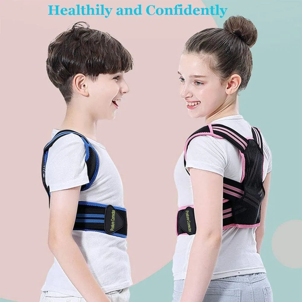 Posture Corrector For Kids - Back Brace Posture Corrector, Spine Corrector - Adjustable Upper Back Posture Brace, Prvent Childre