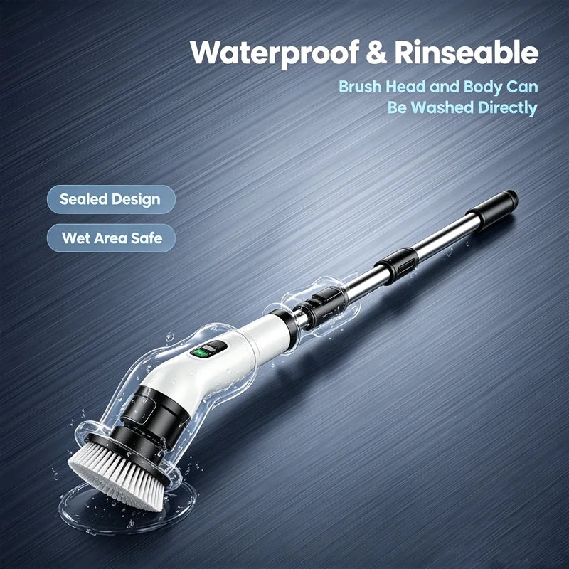 Household Cordless Spin Scrubber Kitchen Gadgets Hair Brushes Bathroom Broom Toilet Mops Electric Multipurpose Cleaning Brush