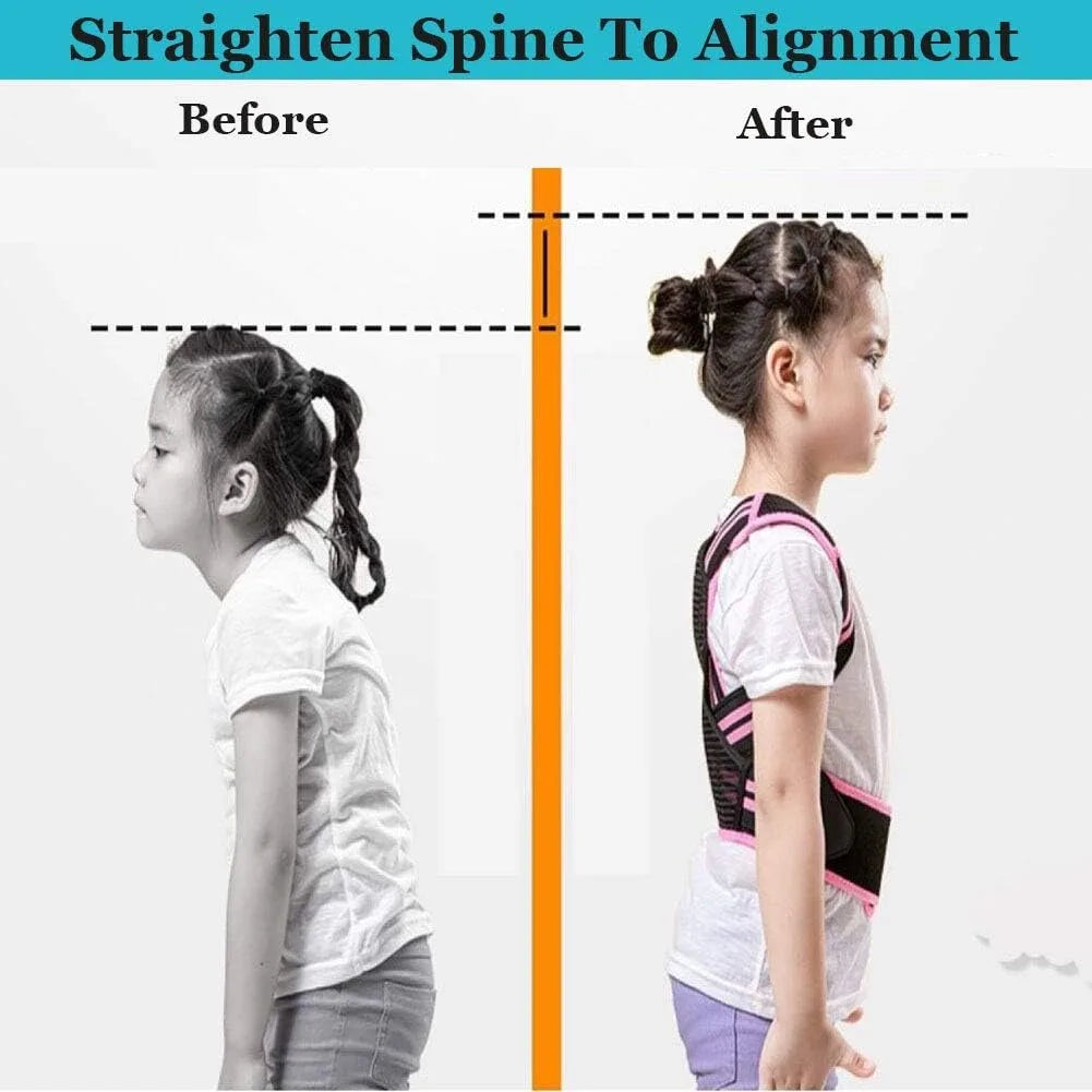 Posture Corrector For Kids - Back Brace Posture Corrector, Spine Corrector - Adjustable Upper Back Posture Brace, Prvent Childre
