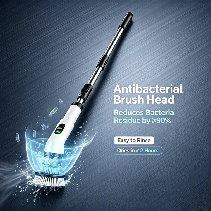 Household Cordless Spin Scrubber Kitchen Gadgets Hair Brushes Bathroom Broom Toilet Mops Electric Multipurpose Cleaning Brush